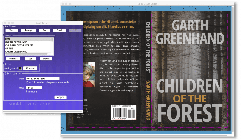 Book Cover Maker for Print and E-books - BookCoverly
